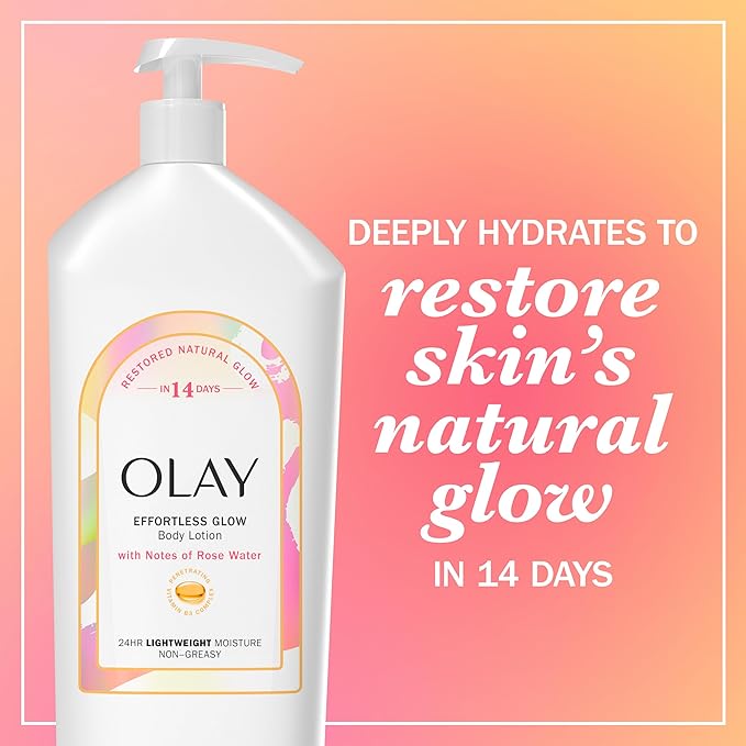 Olay Body Lotion for Women, Effortless Glow, Restore Natural Glow, 24hr - Image 3