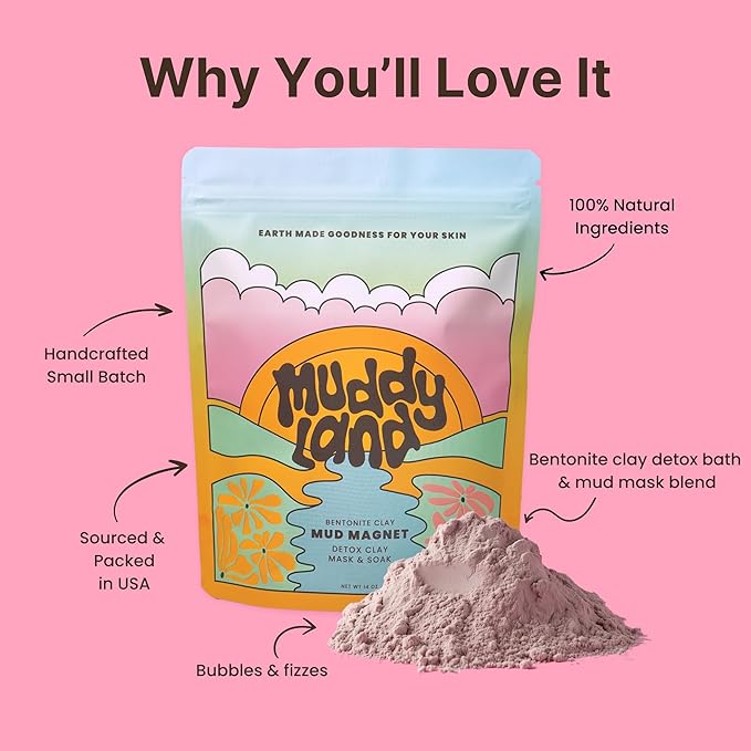 Bentonite Clay Detox Mud Bath Soak & Full Body Mud Mask - Image 10