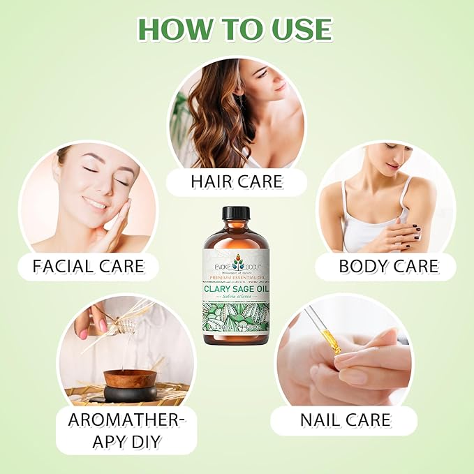 EVOKE OCCU Clary Sage Oil Essential Oil - Image 4