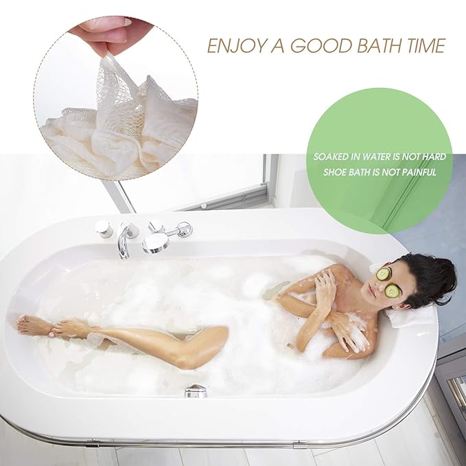Bath Loofah Sponge Shower Clean Skin Gentle Sensitive Soft - Image 6