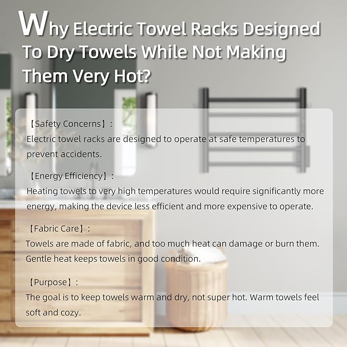 P&Dlusir Towel Warmer, Heated Towel Rack - Image 8