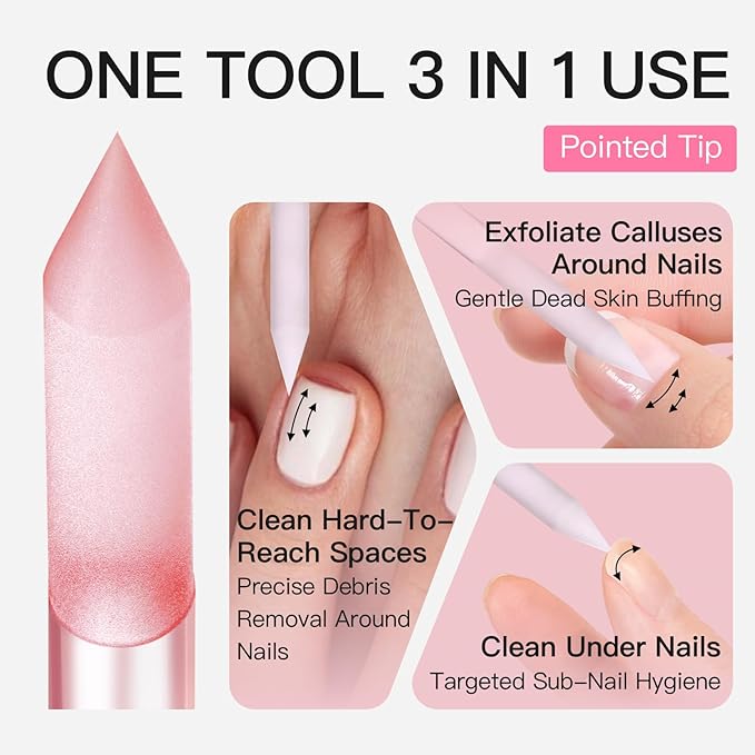 Curvlife 2-Pack Glass Cuticle Pushers - Image 4