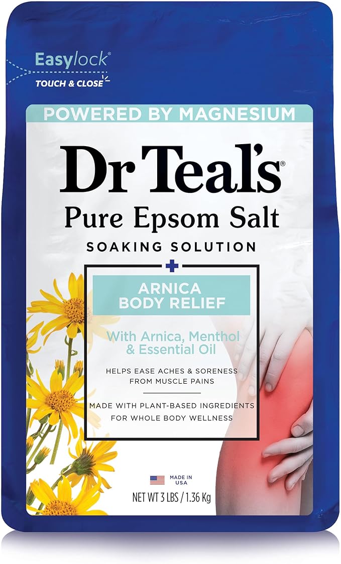 Dr Teal's Epsom Salt Magnesium Soak, Arnica Body Relief by DrTeals