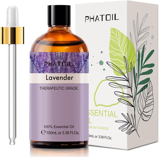 Lavender 3.38fl.oz Essential Oil, PHATOIL Aromatherapy Essential Oils - Image 2