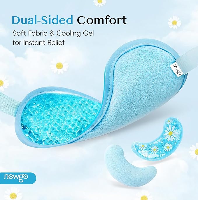 NEWGO Cooling Eye Mask for Puffy Eyes, Cold Eye Mask Eye Ice Pack for After - Image 4