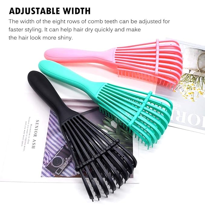 Hair Brush for Afro America/African Hair Textured 3a to 4c Kinky - Image 2