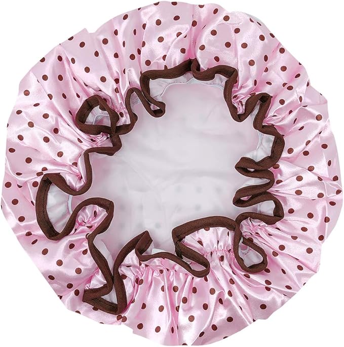 allydrew Reusable Women's Waterproof Shower Caps - Image 2