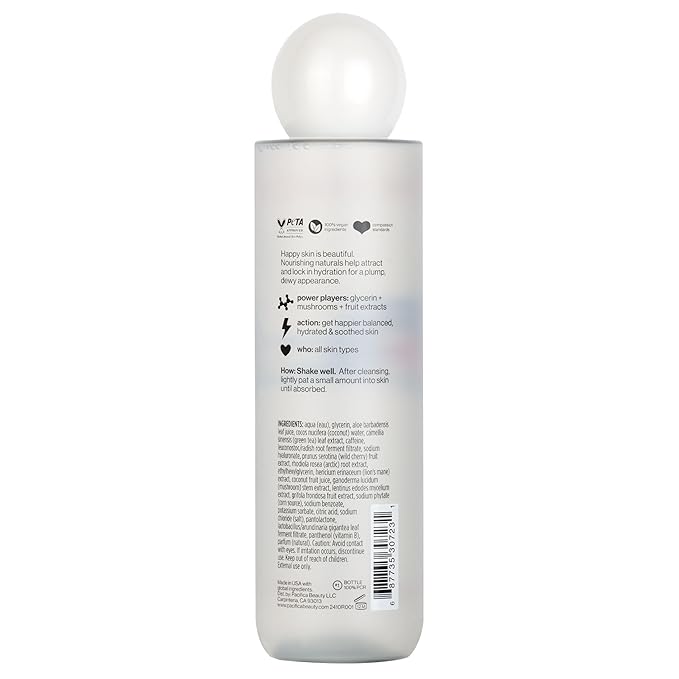 Pacifica Happy Water Hydrating Facial Toner – Vegan Ceramides, Hyaluronic Acid - Image 10