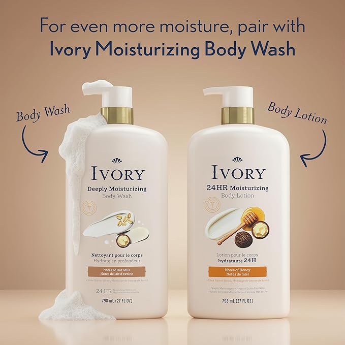 Ivory Hand & Body Lotion, 24hr Moisturizing, Repairs Extra Dry Skin, All Day - Image 10