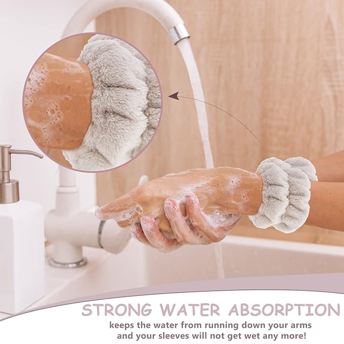 12PCS Spa Microfiber Headband and Wrist Towels - Image 6