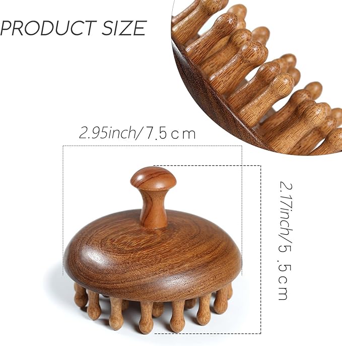 Wooden Scalp Massage Comb - Image 6