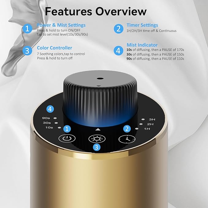 Waterless Essential Oil Diffuser Aromatherapy Scent Diffusers - Image 3