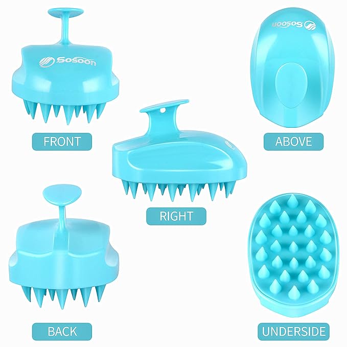 Scalp Massager Shampoo Brush, Hair Scalp Scrubber Shower Hair Brush Head - Image 2