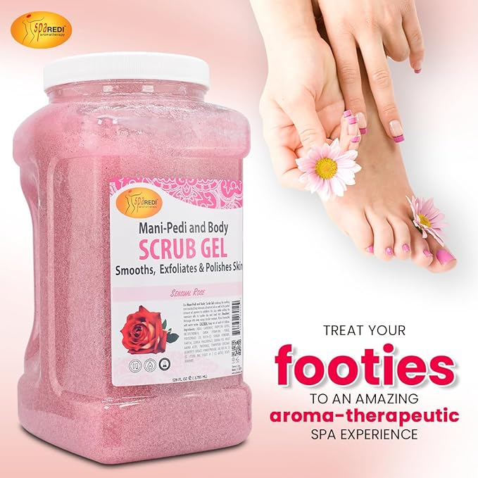 SPA REDI Professional Foot Scrub Gel – Dual-Action Pedicure Treatment | - Image 4