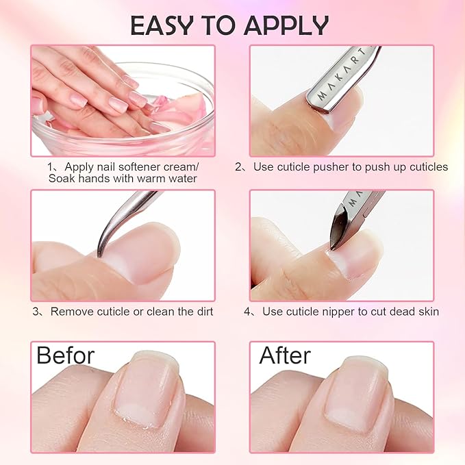 Makartt Cuticle Trimmer with Cuticle Pusher - Image 5