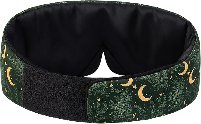 ALASKA BEAR Wraparound Style Silk Eye Mask, Big Wide Headband and Large - Image 2
