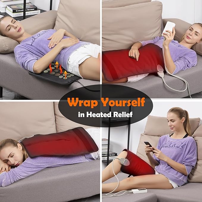 UTK Infrared Heating Pad for Back, Luxury Gift Design, 5X Deeper Pain Relief - Image 7