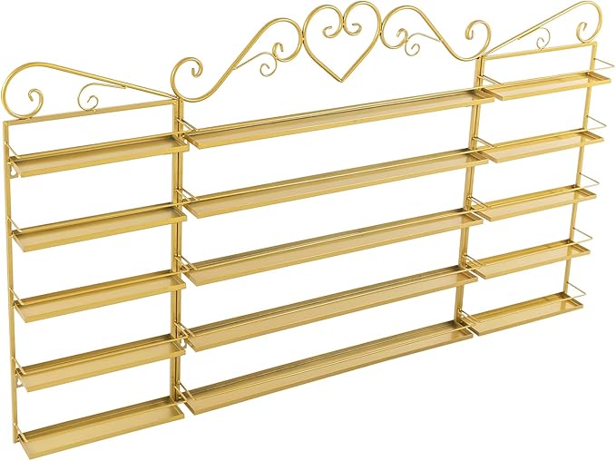 DouSeiAi 5-Tier Wall Mounted Nail Polish Storage Rack, Metal Cosmetic Organizer - Image 6