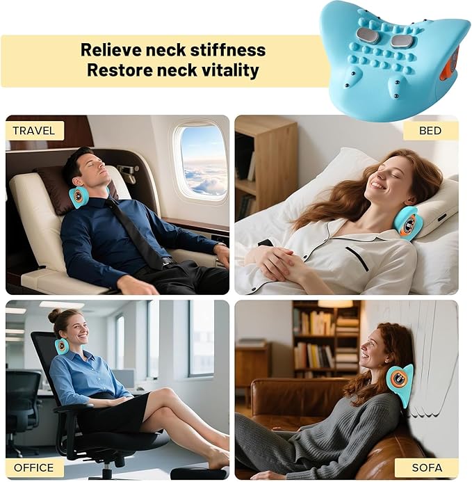 Multifunctional Neck Massager Relieves Neck Fatigue, 6 Massage Intensity Levels - Image 4