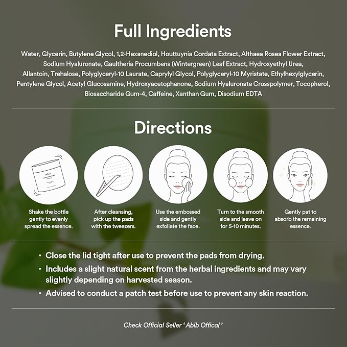 Abib Heartleaf Spot Pad Calming Touch 80pads 5.07 fl.oz. | Korean Acne Soothing - Image 9