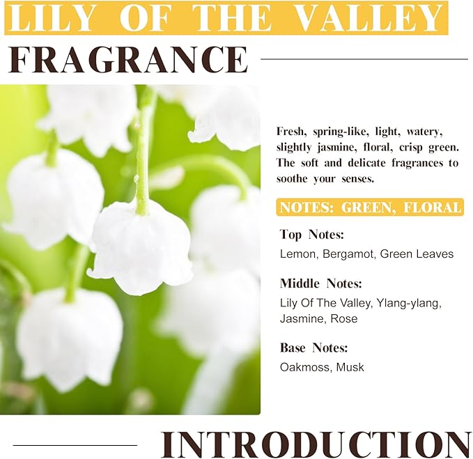EUQEE 60ML Lily of The Valley Fragrance Oil Premium Essential Oil - Image 4