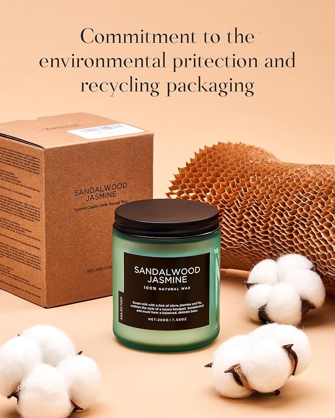 M&SENSE Lavender Citrus Scented Candles, 7.05oz Organic Soy Wax, 50 Hours Clean - Image 8