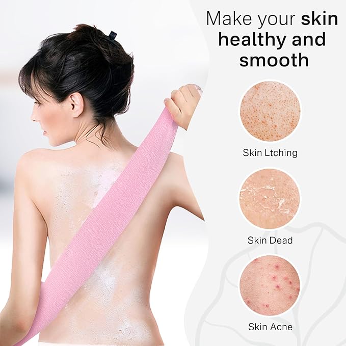 Yiclick Exfoliating Washcloth Towel, Japanese Exfoliating Bath Wash Cloth - Image 2