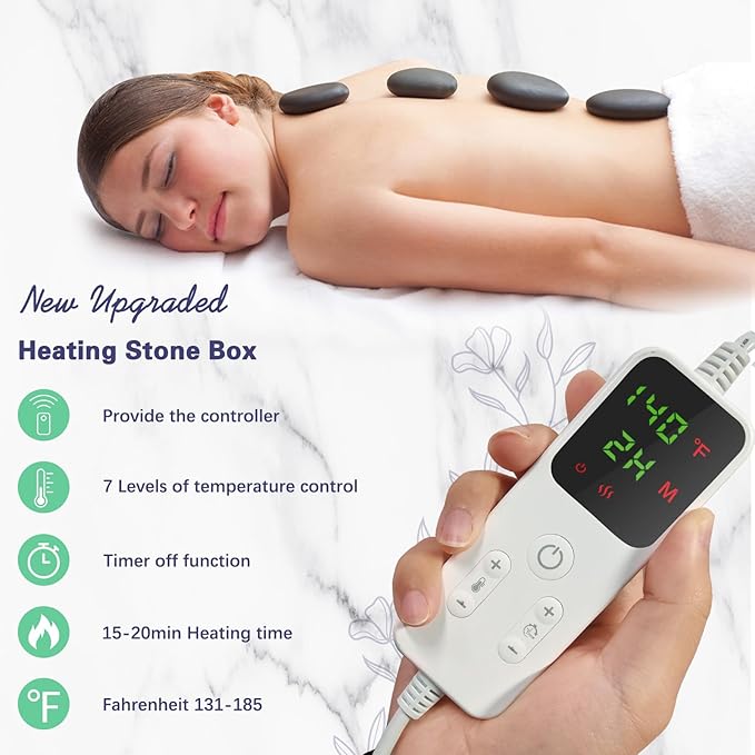 AICNLY Hot Stones Massage Set - Image 6