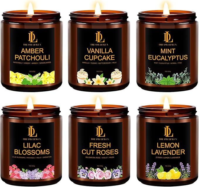 6 Pack Candles for Home Scented, Candles Gifts for Women Men, 42oz Soy Candle - Image 8