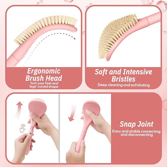 New Foot Brush & Foot Files Set, 3-in-1 Foot Scrubber - Image 3