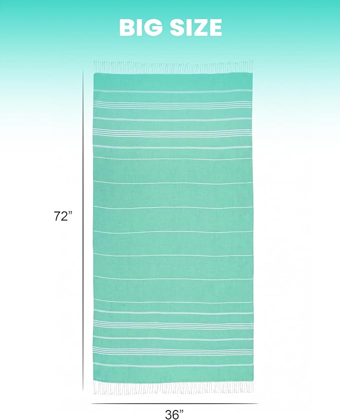 4 Packs Turkish Beach Towels Gym Towel Camping Blanket Xl Large Big Size - Image 4