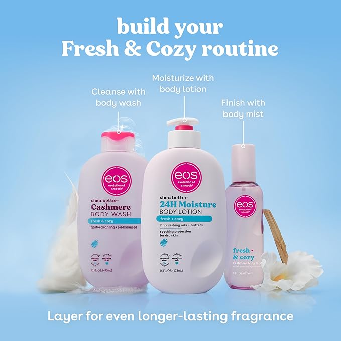 eos Cashmere Body Wash – Fresh & Cozy, Moisturizing Body Wash, Creamy Gel - Image 7
