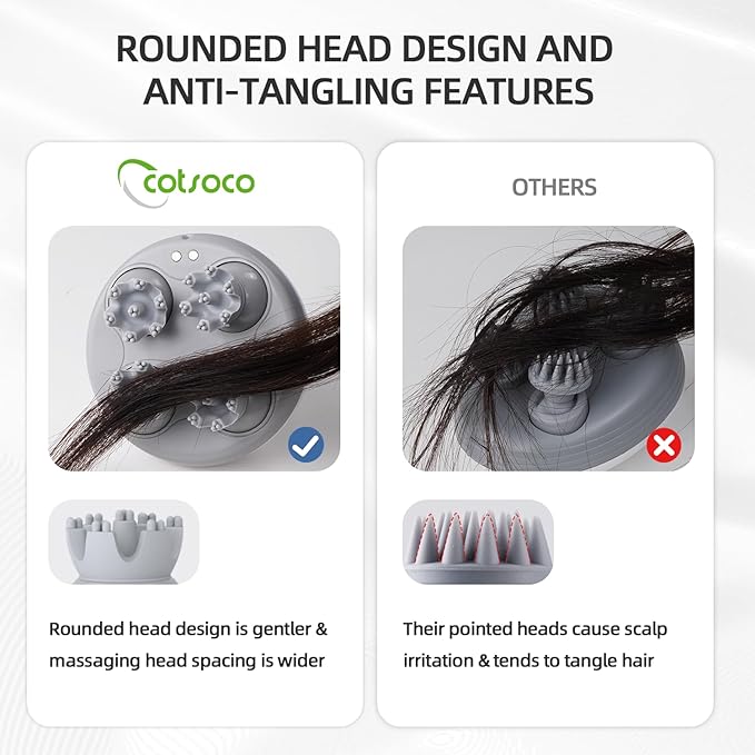 cotsoco Electric Cordless Head & Scalp Massager - Image 4