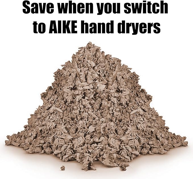 AIKE Elephant Power Commercial Hand Dryer High Speed Auto Warm Wind, Polished - Image 6