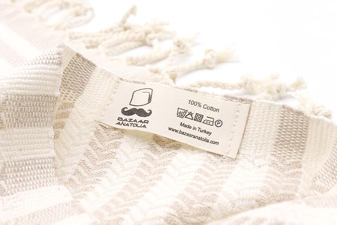 Bazaar Anatolia Turkish Bath Towel – 100% Cotton, Quick Dry Boho Farmhouse Decor - Image 8
