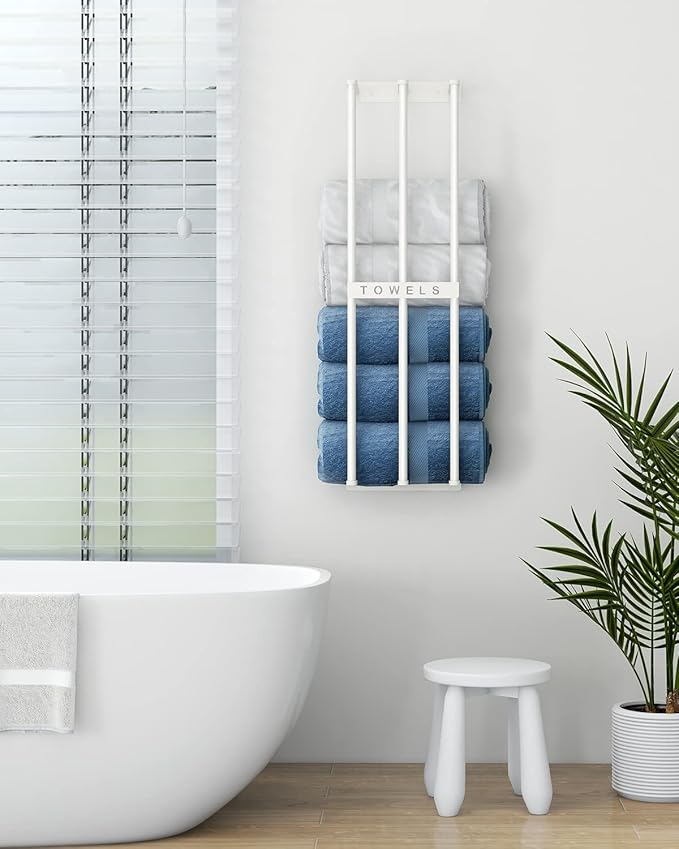 Towel Holders for Bathroom Wall Mounted, Bethom Towel Storage for Small Bathroom - Image 3