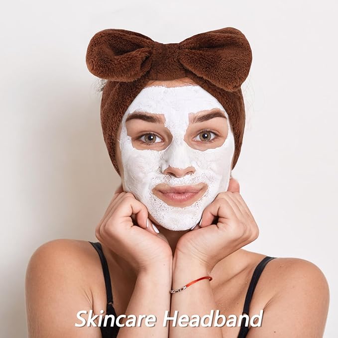 VELSCRUN Spa Headbands for Wash Face, Makeup Headband, Facial Skincare Headbands - Image 4
