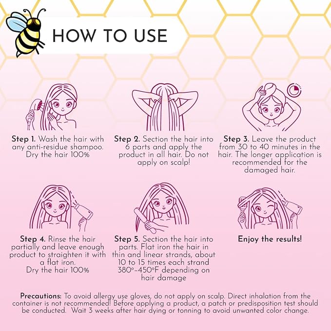 Japanese BTX Hair Mask for Damaged Hair B-TOX – Collagen & Keratin Treatment - Image 6