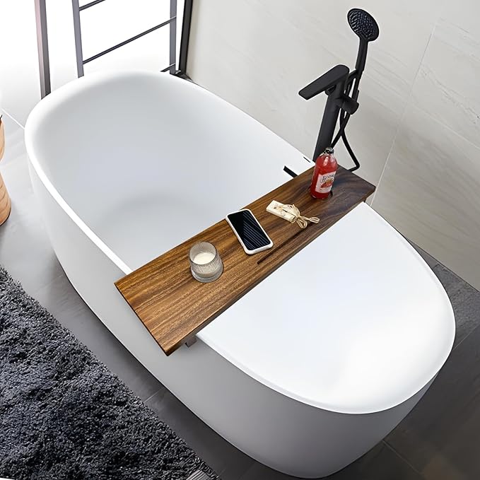 Walnut Bathtub Tray, Luxury Bath Tray - Image 7