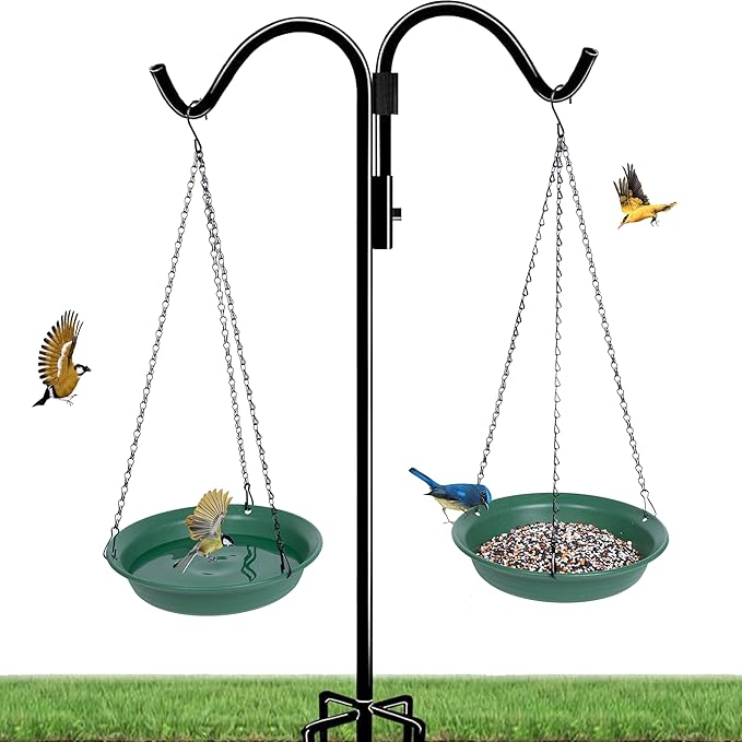 VUWEZ Hanging Bird Feeder & BirdBath - Image 7