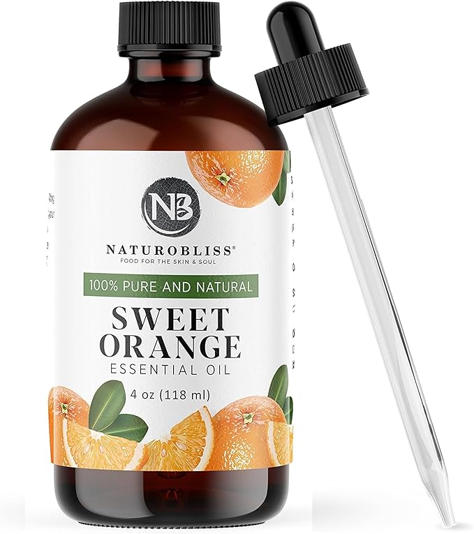NaturoBliss 100% Pure & Natural Sweet Orange Essential Oil Therapeutic Grade by NaturoBliss