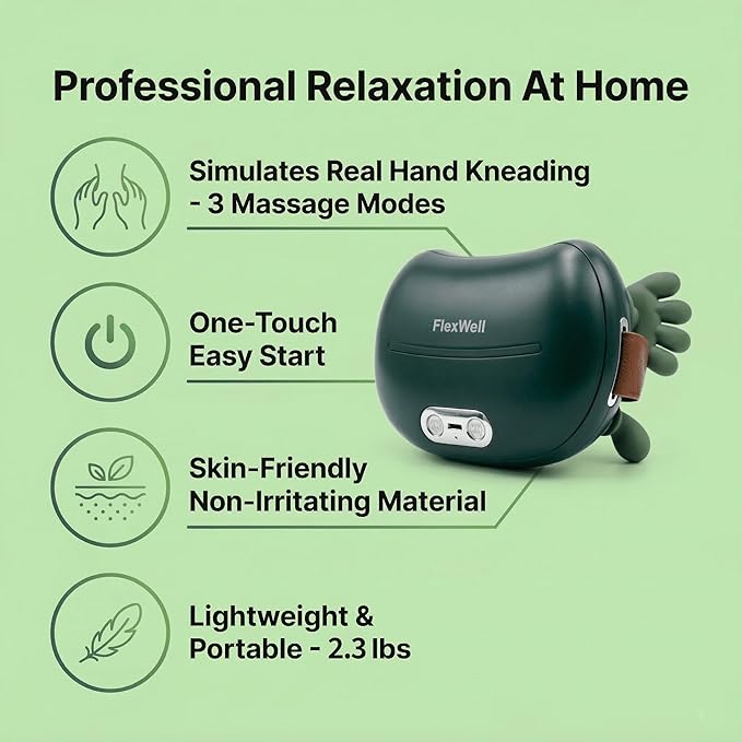 Neck Massager for Pain Relief, 4D Shiatsu Deep Tissue Neck and Shoulder Massager - Image 4