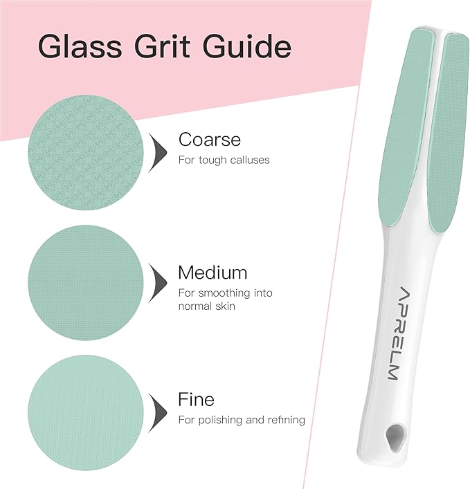 APRELM 3-Sided Nano Glass Foot File, 3-in-1 Coarse/Medium/Fine Foot Callus - Image 3
