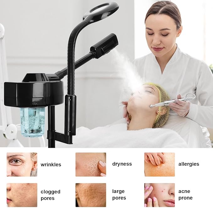 2 in 1 Facial Steamer Professional Ionic Face Steamer - Image 4