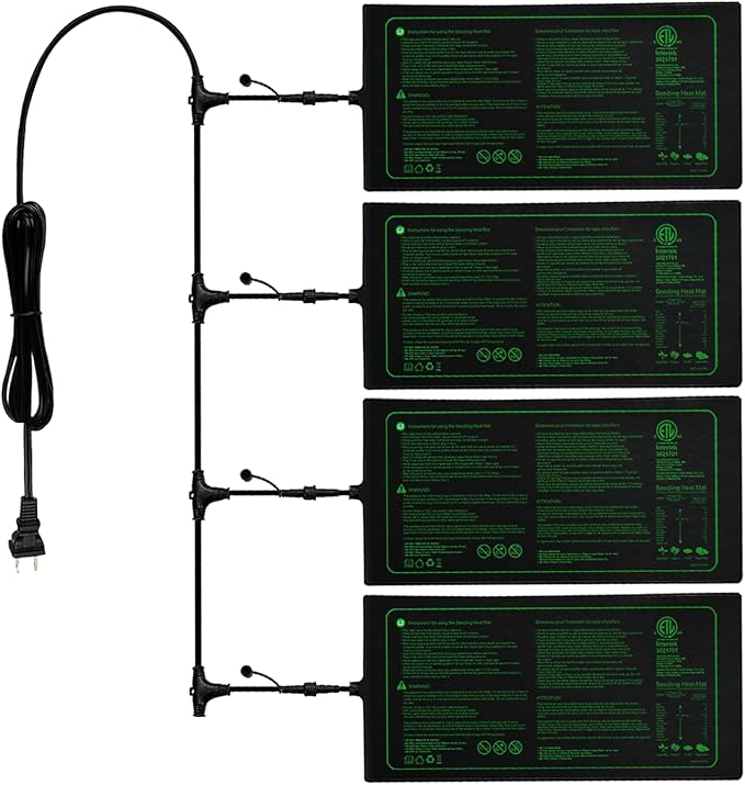 4in1 Seedling Heat Mat, Warm Hydroponic Heating Pad by Unknown