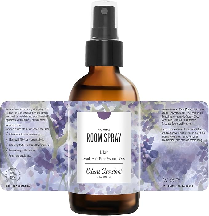 Edens Garden Lilac Aromatherapy Room Spray – Natural Essential Oil Air Freshener - Image 8