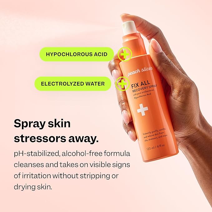 Peach Slices - Fix All Recovery Spray - Purify, & Relieve - Zits, & Redness - - Image 3