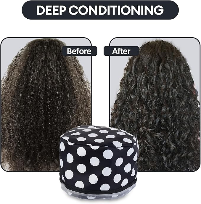 Electric Hair Steamer Cap with 2 Mode Temperature Control, Removable Washable - Image 2