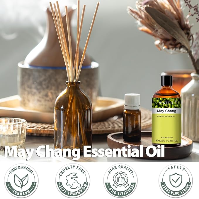 PHATOIL May Chang Essential Oil, Pure Premium Natural Oil - Image 3