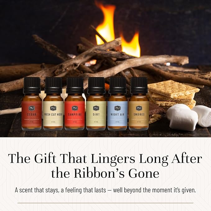P&J Trading Fragrance Oil Camping Set | Campfire, Fresh Cut Wood, Night Air - Image 5